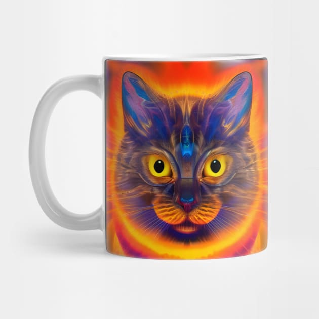 Kosmic Kitty (8) - Trippy Psychedelic Cat by TheThirdEye